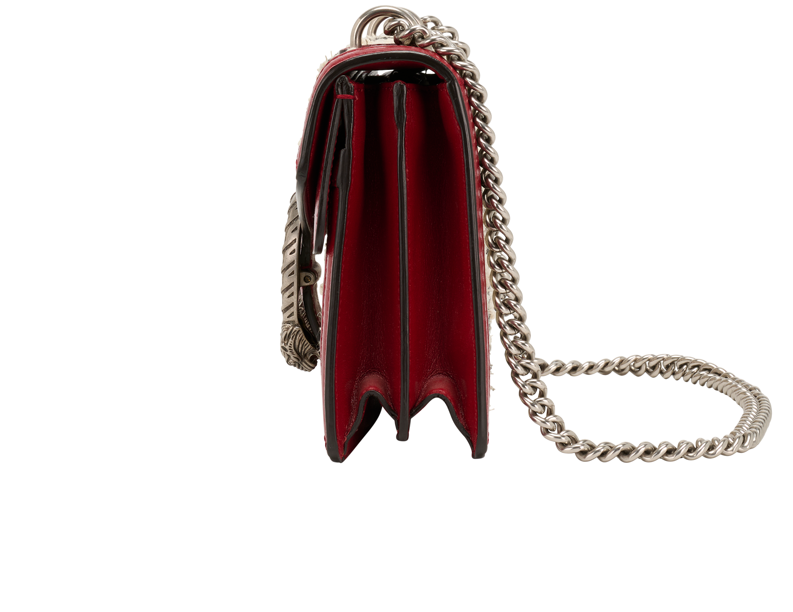 Medium Dionysus Tweet, &pound;950, Handbags, Red/White, Leather, Bottom view